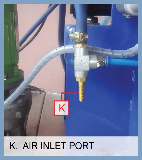 Die Lubricant Air Inlet Port